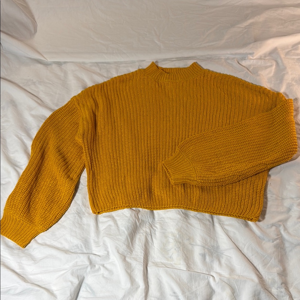 Forever 21 Golden Crew Neck Sweater